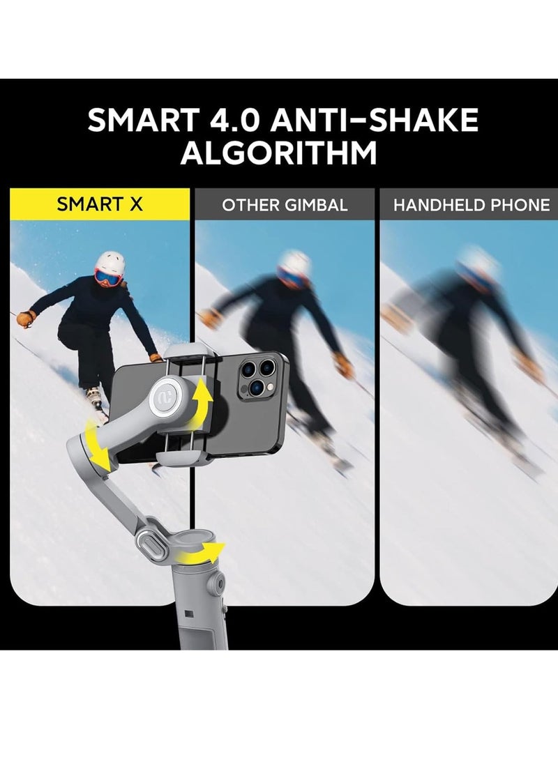 Generic - Gimbal Stabilizer Handheld Foldable 3-Axis Gimble for iPhone 15 14 13 Pro Max & Android Phone Stabilizer for Video Recording - Image 1