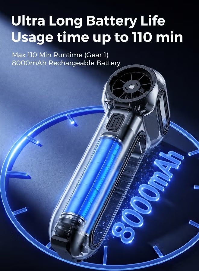 Cordless Portable Electric Air Duster, 130000 RPM, 3 Gear Adjustable, LED Light, Type-C Fast Charging - Image 5