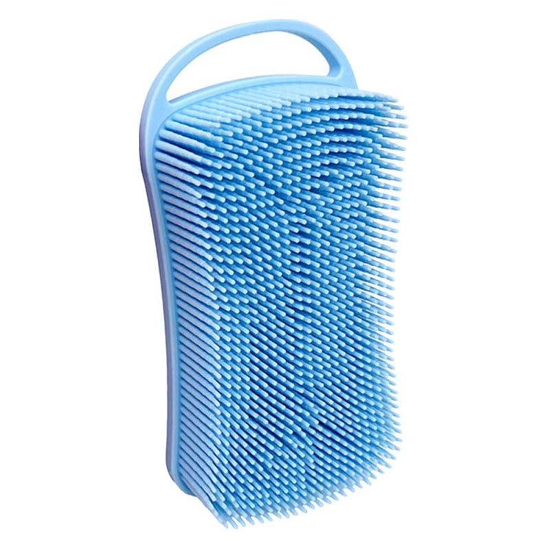 Soft Silicone Bath Scrubber Brush With Hook For Shower Exfoliating And Shampoo - Image 2