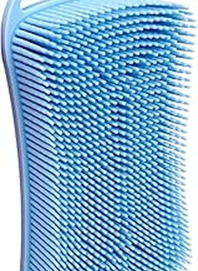 Soft Silicone Bath Scrubber Brush With Hook For Shower Exfoliating And Shampoo - Image 1