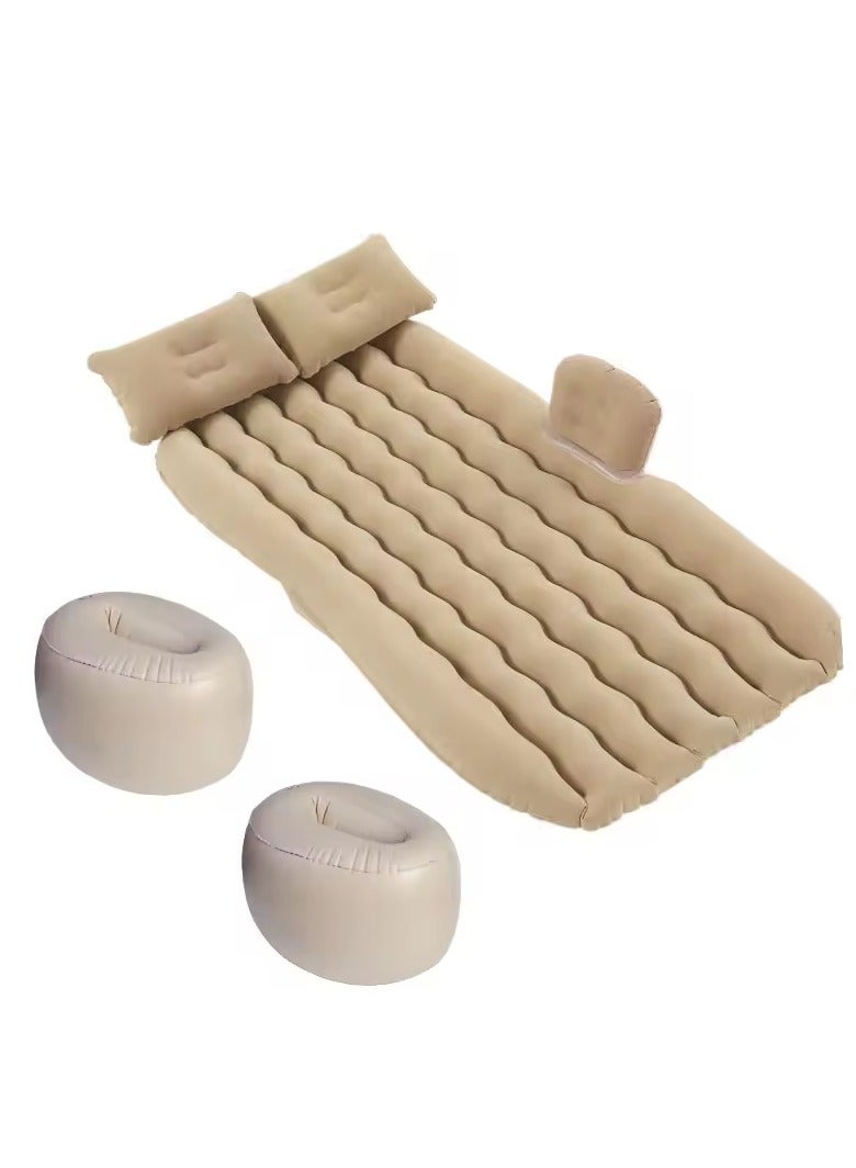 Car mattress outdoor camping inflatable bed PVC flocking Multifunctional Car inflatable bed car accessories - Image 1