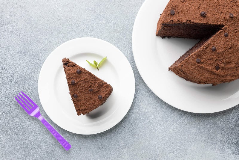 DecorRack Plastic Cutlery Set  Purple Colored Plastic Silverware Sets for Parties  96 Piece Bulk Heavy Duty Utensils (Purple  96 Pieces) - Image 5