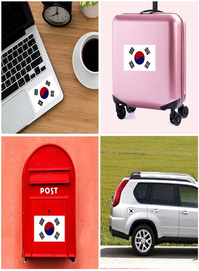 QQSD South Korea Flag Sticker Korean Decal in Multiple Sizes, 3 Pack, 11.7 x 8.3 Inches - Image 5