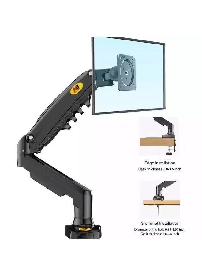 North Bayou NB F80 Monitor Mount with Shock-Absorbing Arm, Suitable for 17-30 inch Screens, Supports 2 to 9 kg - New Version - Image 4