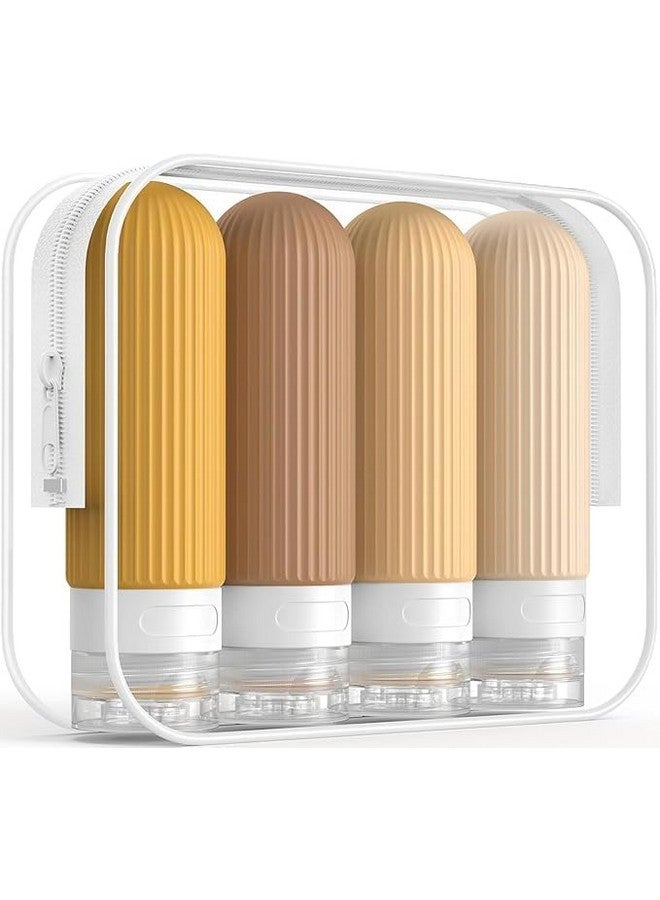 Black Sparrow Travel Bottles Kit for Toiletries Organizer BPA Free 90ml Silicone Size Containers Portable Split Bottle Accessories for Conditioner Shampoo Lotion - Image 1