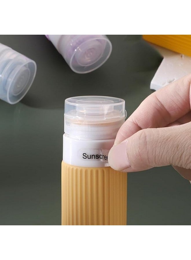 Black Sparrow Travel Bottles Kit for Toiletries Organizer BPA Free 90ml Silicone Size Containers Portable Split Bottle Accessories for Conditioner Shampoo Lotion - Image 5