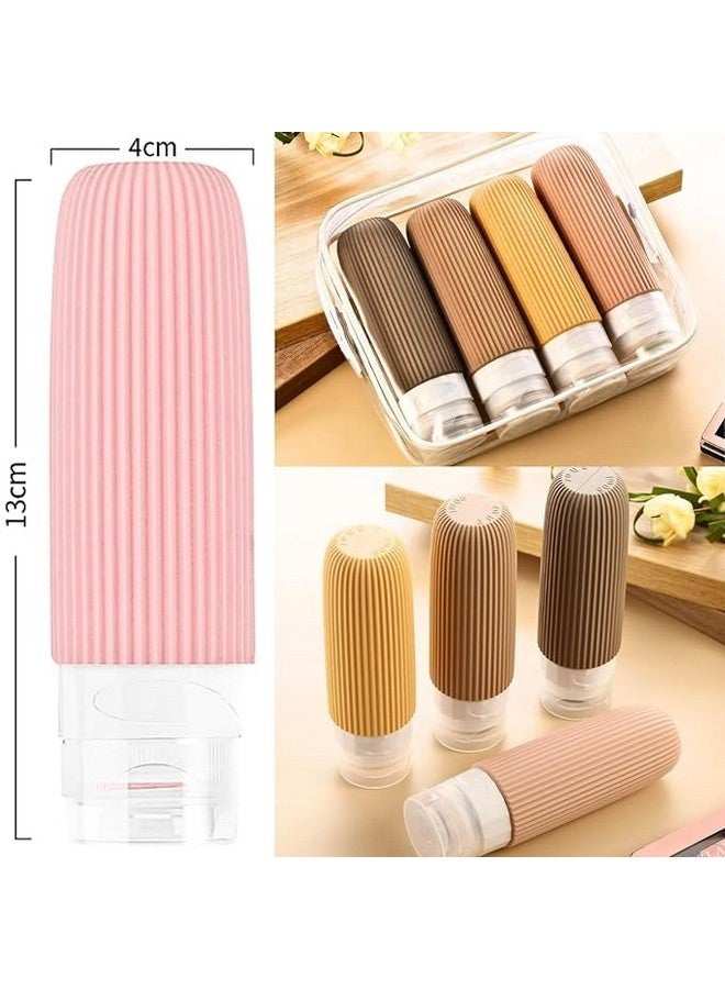 Black Sparrow Travel Bottles Kit for Toiletries Organizer BPA Free 90ml Silicone Size Containers Portable Split Bottle Accessories for Conditioner Shampoo Lotion - Image 2