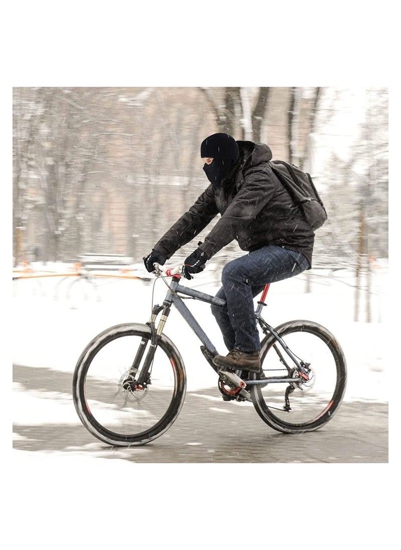 Excefore - Balaclava Ski Mask Bicycle Motorcycle Balaclava Windproof Bike Face Masks Warm Breathable Balaclavas Winter Fleece Neck Warmer with Anti-Slip Thermal Gloves for Cycling Hiking Outdoor Unisex - Image 1