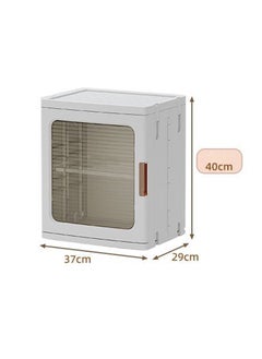 Single Layer Clear Folding Storage Boxes with Wheels
