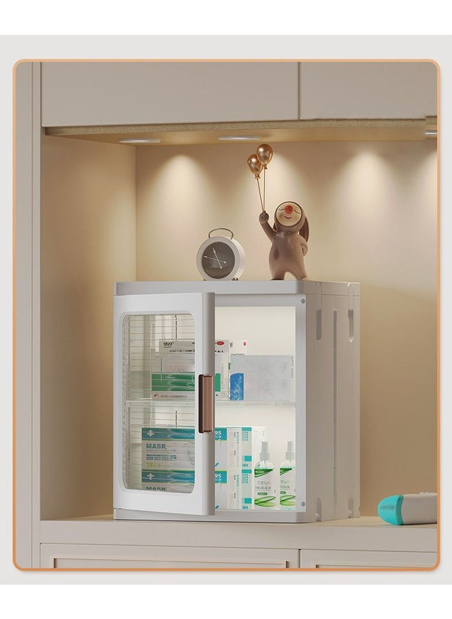 NKX - Single Layer Clear Folding Storage Boxes with Wheels - Image 1