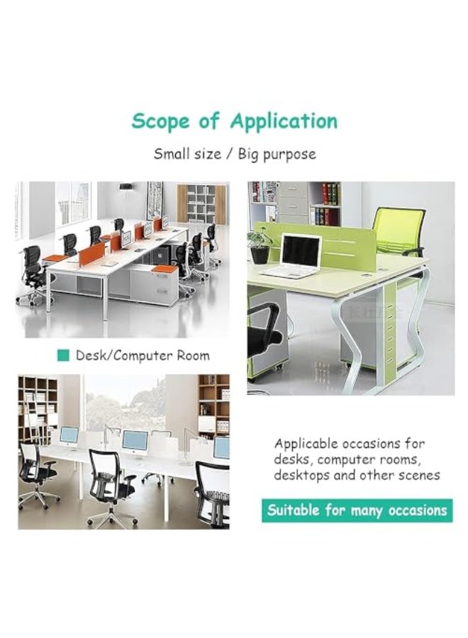 تصميم MAKINGTEC لفتحات المكتب، 10 قطعة فتحة مكتب 60 مم، غلاف كابل المكتب مع منشار ثقوب، الحل الأمثل لكابلات المكتب في المنزل والمكتب (أبيض) - Image 3