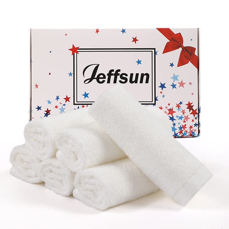 Baby Washcloths 6 Pack 10x10 inch Heavenly Soft Small White Wash Cloths for Face and Body Gentle  Safe Face Towel on Sensitive Skin Baby Essentials Bath Shower Gifts for Newborn Kid Toddler Child