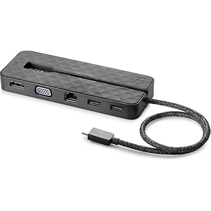 HEWLETT PACKARD محطة USB-C ميني لمنتجات X2 باللون الأسود - Image 1
