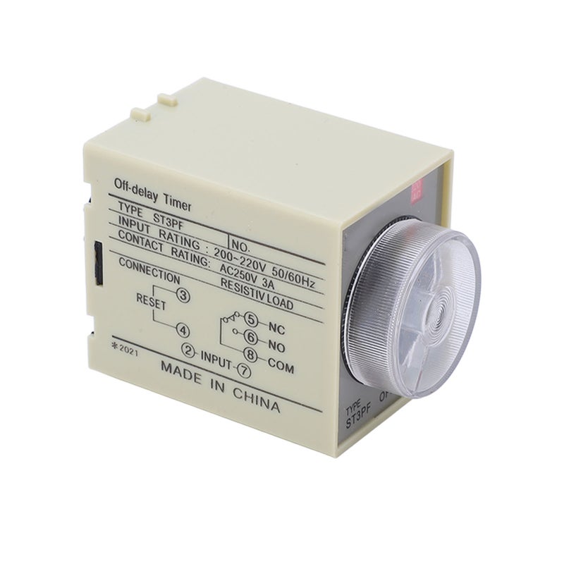 مقلب تحكم ريلاي تأخير إيقاف طاقة BERM مؤقت توقيع عالي الدقة AC200‑220V ST3PF - Image 1