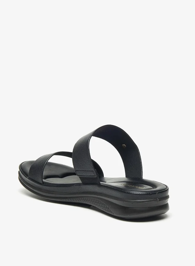 لو كونفورت Women Textured Open Toe Slip-On Sandals