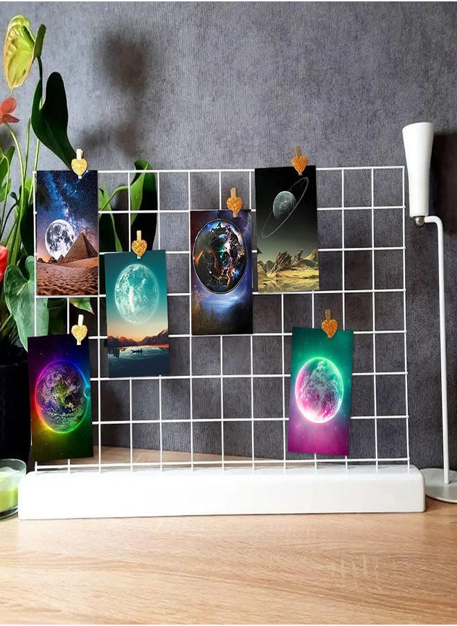 SYOSI - Space Wall Collage Kit, 50pcs Aesthetic Pictures Universe Photo Wall Prints, for Home Room Decoration, Space Universe Planets Wall Art Indie Modern Minimalist Style Aesthetic Posters - Image 1