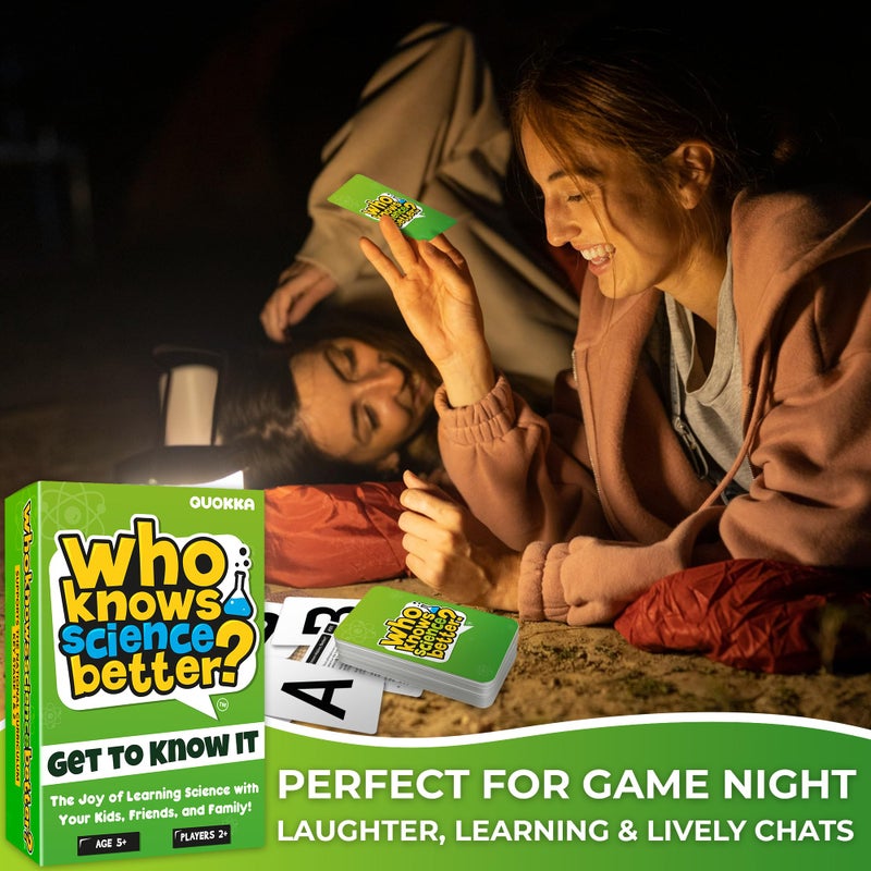 QUOKKA Who Knows Better? - Science - Family Card Trivia Game | Fun Learning & Educational Questions for Families | Suitable for Boys & Girls - Image 5