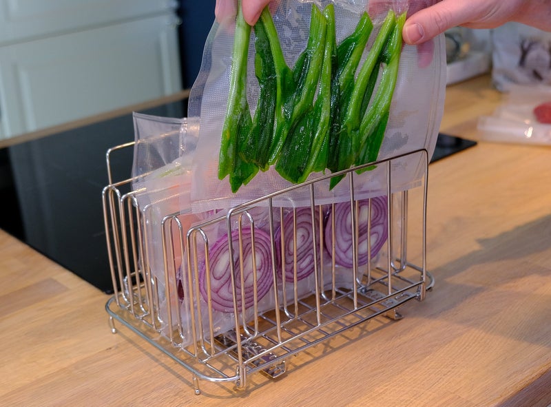 LIPAVI LIPAVI Sous Vide Rack - Model L15 - Adjustable, Collapsible, Ensures even warming - 316L Stainless Steel - Fits Lipavi C15 container  - Image 4
