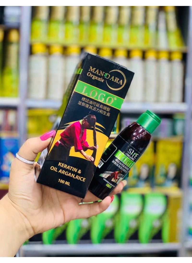 لوجو زيت لوجو الصيني الأصلي لإطالة الشعر ١٠٠ مل – علاج التساقط والقشرة وزيادة الكثافة بخلطة الياو الطبيعية - Image 5