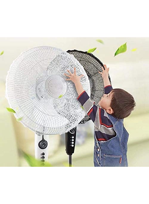 ARAWARA ARAWARA 2 Pks Fan Dust Cover Fan Mesh cover Baby Children Safe Washable Reusable AntiDust Cover Workable for Round fan 2 White Covers 20 Inch 