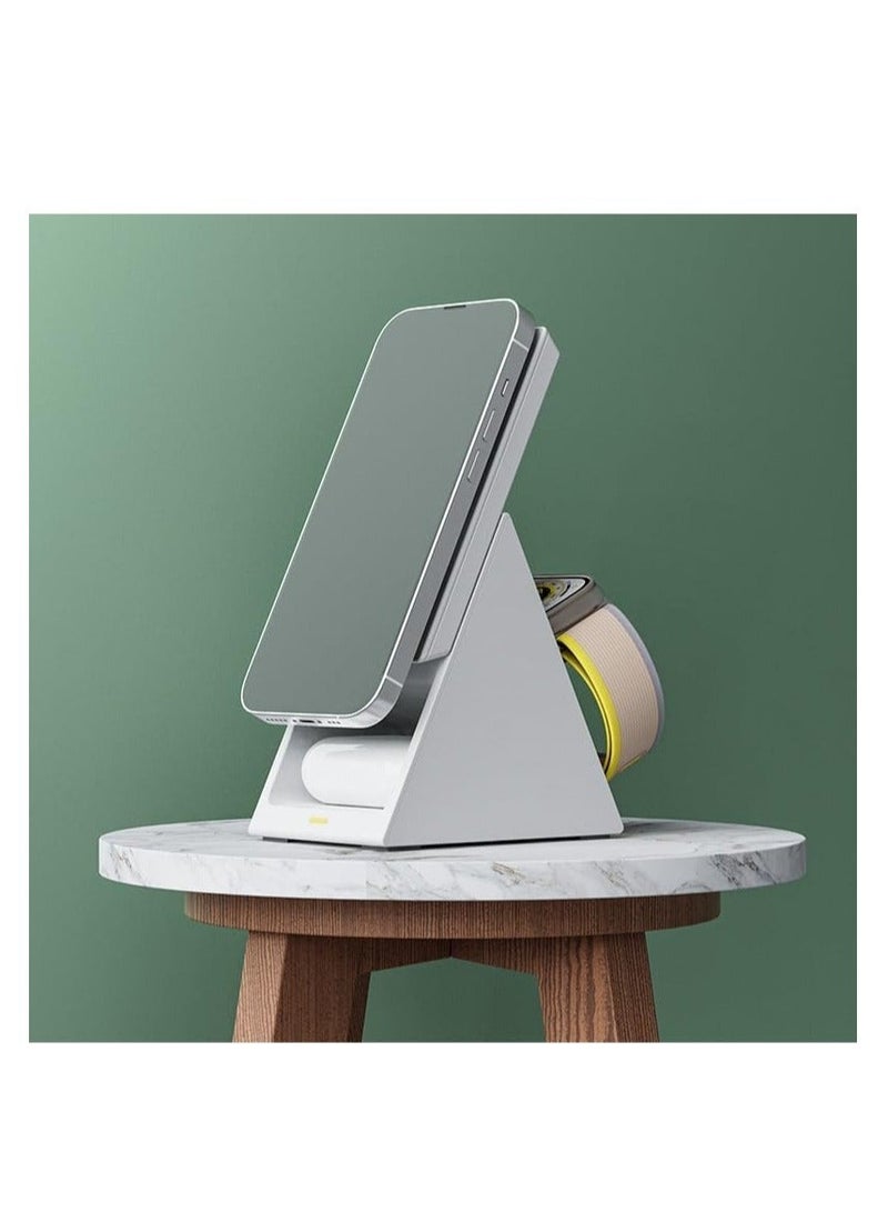 Captaintech Magnetic Wireless Charger, 3 in 1 Wireless Charging Station Mag-Safe for iPhone Series, Mag Charger Stand - Image 4