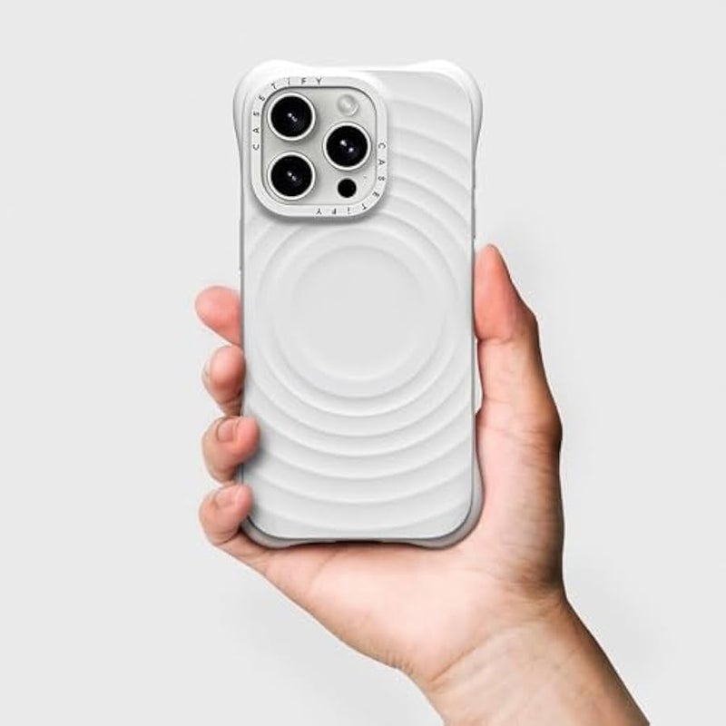 Casetify - iPhone 16 Pro - THE RIPPLE CASE With Magsafe - White - Image 4
