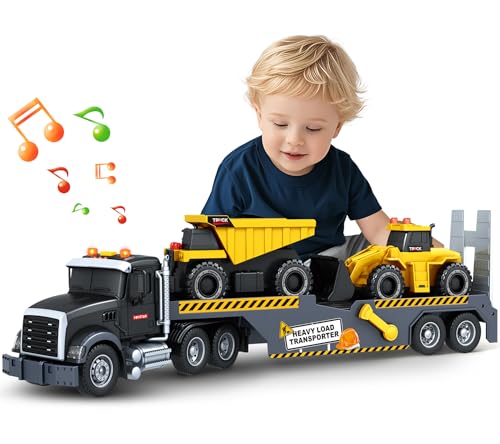 spring flower SpringFlower Boy Toys Toddlers Truck Toy for 3 4 5 6 Year Old Boys Extra Large Truck Toy with Sounds  Lights Birthday Gifts for Kids Child 3 4 5 6 Years Old - Image 1