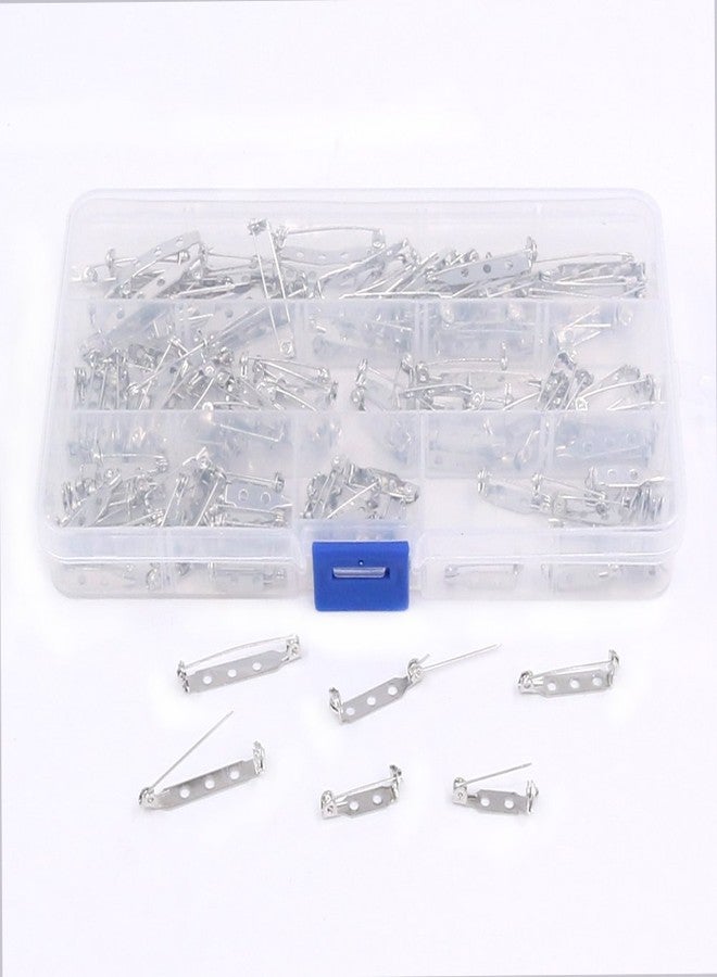 Rustark 120Pcs 3 Sizes Silver Tone Pin Back Clasp Brooch for Badge Crafts, Jewelry Crafting, Sewing Fabric, Making Corsage - Small/Medium/Large - Image 4