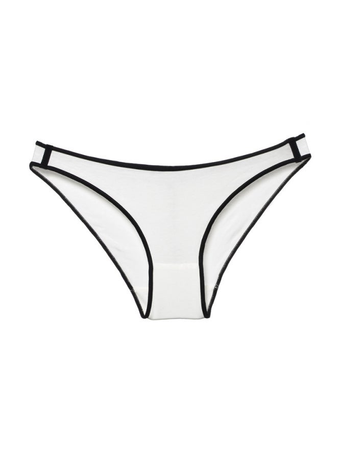 Cotton Half Hip Women's Low Waist Underwear Simple Breathable Girl's Bikini High Elastic Briefs