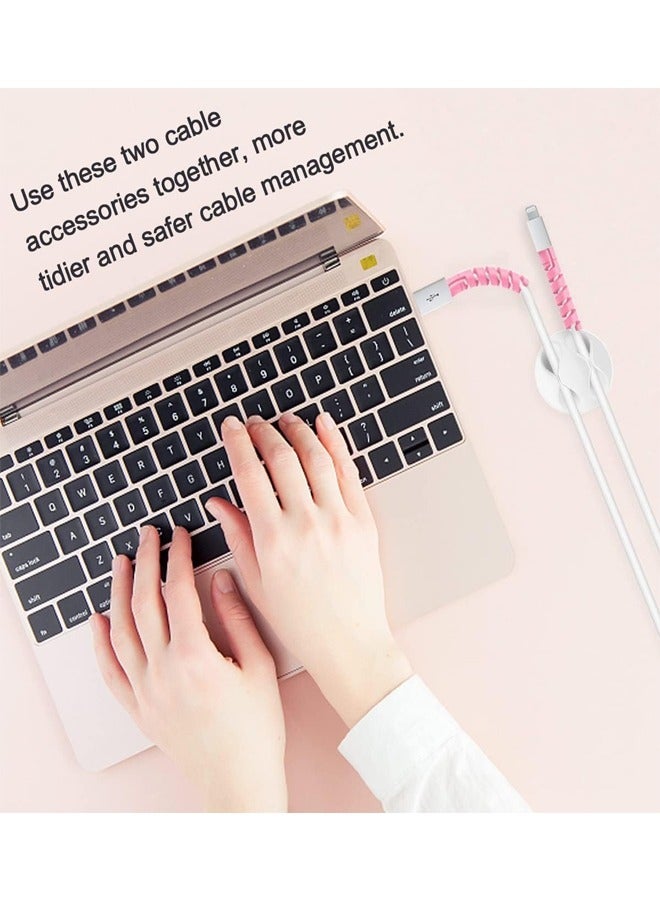 16 Pcs Spiral Charger Cable Protector, Can Prevent the Cable Connectors From Fraying and Breakage, Extending Your Charging Cable's Life, Compatible with Phone Charger Cables or Computers Wires  - Image 2