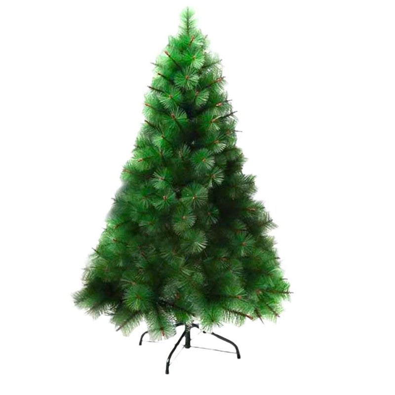 Party Flags Party Flags 6ft Christmas Tree Christmas Pine Tree Xmas Tree 6feet Christmas Tree Heavy bushed Office and Xmas Party Decoration Includes Metal Foldable Stand  - Image 1
