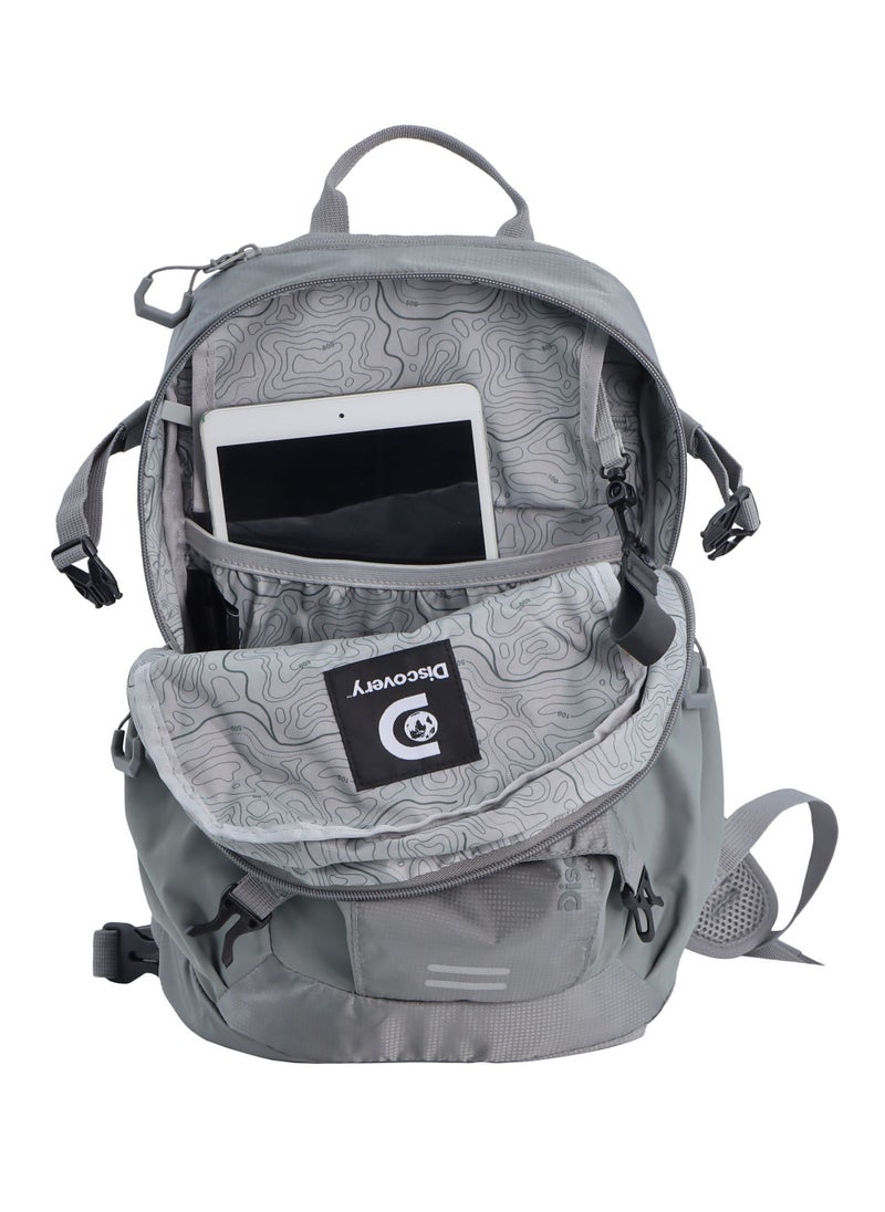Discovery Body Spirit Nylon Ripstop 8L Outdoor Backpack Grey for Men and Women, Durable Lightweight Water Resistant Casual Daypack Bag for School College University Office Travel Hiking Adventure. - pzsku/Z67CF5847FBA680BED326Z/45/_/1721987512/ef842ec6-389e-4a5a-888f-38fddd9dbed1