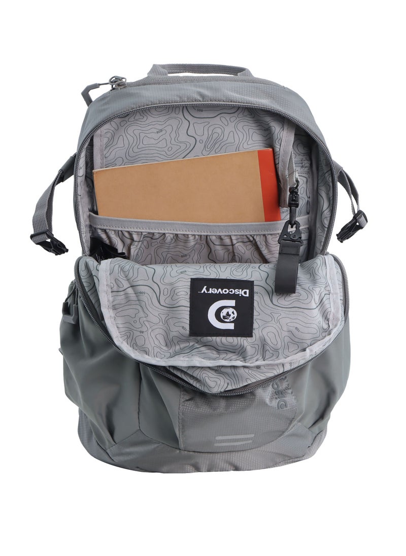 Discovery Body Spirit Nylon Ripstop 8L Outdoor Backpack Grey for Men and Women, Durable Lightweight Water Resistant Casual Daypack Bag for School College University Office Travel Hiking Adventure. - pzsku/Z67CF5847FBA680BED326Z/45/_/1721987535/ba1d7886-15b9-41dd-b4b4-e8ddddc1e6da