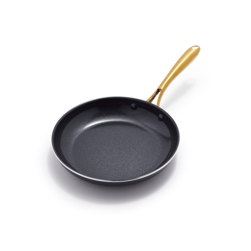 GreenPan Swift Cookware 10" Frying Pan Skillet, Healthy Ceramic Nonstick Coating, Heavy-Gauge Aluminum, Gold-Tone Stainless Steel Handle, PFAS-Free, Dishwasher & Oven Safe, Black - Image 1