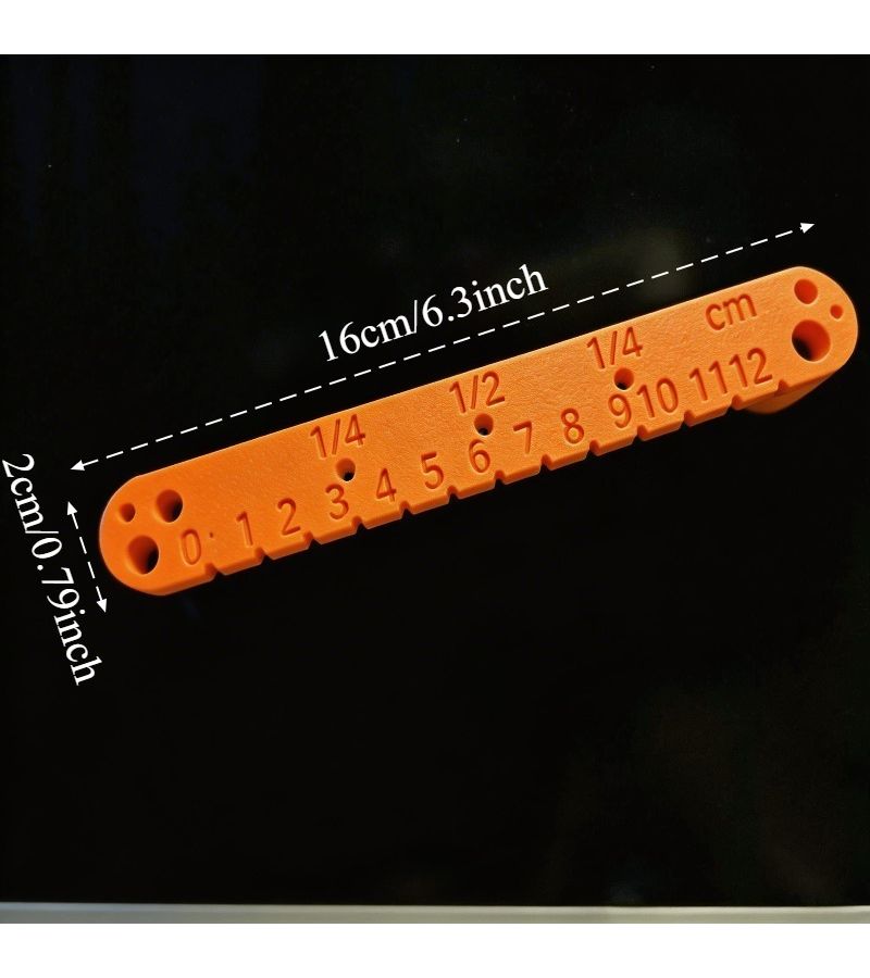 Orange Woodworking Center Finder Ruler 120mm Precision Drilling Guide Tool For 4-8mm Drill Bits - Image 5