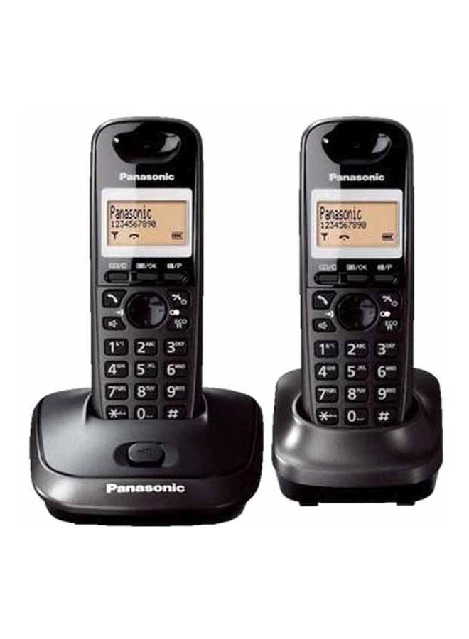 2-Piece Cordless Telephone Set Black