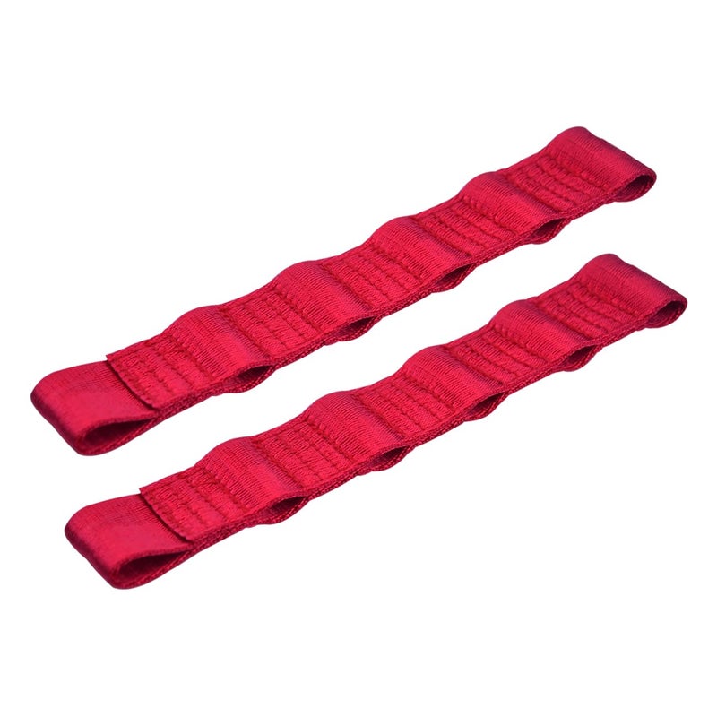 ROMASO Adjustable Door Strap for Jeep Wrangler,Door Check Strap for Jeep Wrangler CJ YJ TJ JK JKU JL JLU,Door Limit Strap for Wrangler JK,Red(Pack of 2) - Image 1