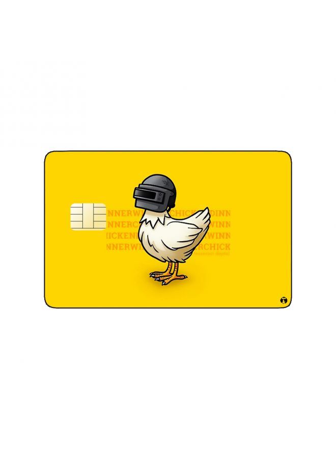 RKN PRINTED BANK CARD STICKER Cute Chicken Drawing With Mask - Image 2