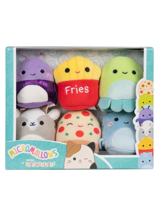 Squishmallows Micromallows Original Micromallows 6-Pack – Axel,Pep,Orphie,Walker,Lune,Floyd - Image 1