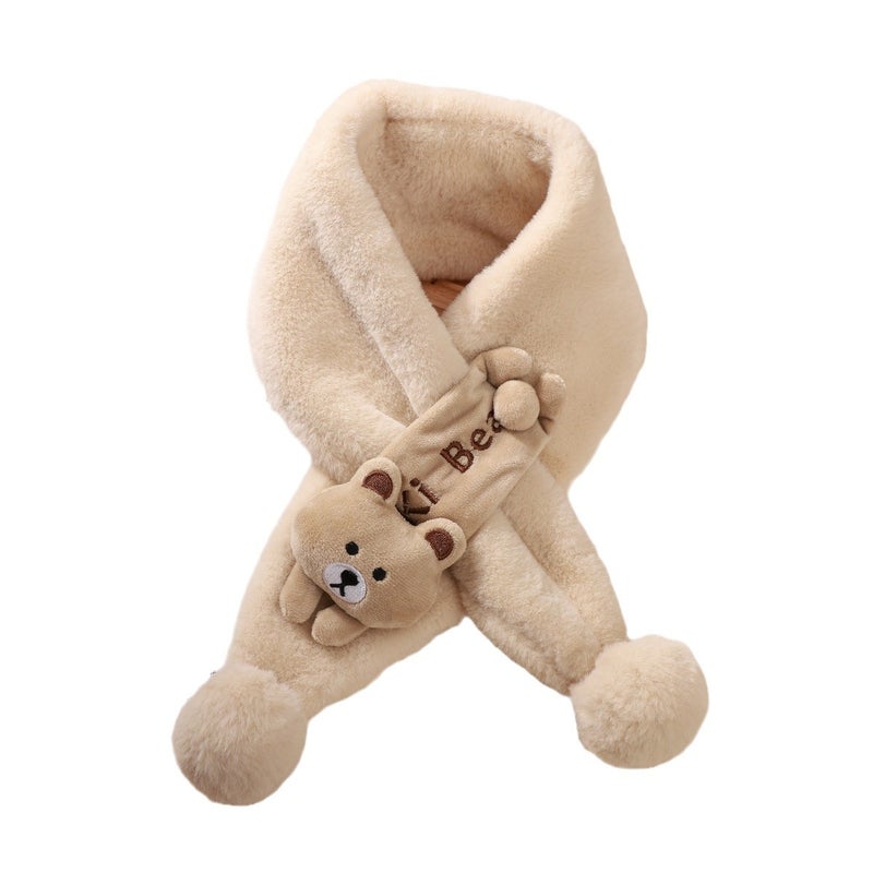 Children'S Scarf Boys Students Girls Plush Warm Kids Cartoon Dragon Year Baby Winter Toddler Scarf - Image 4