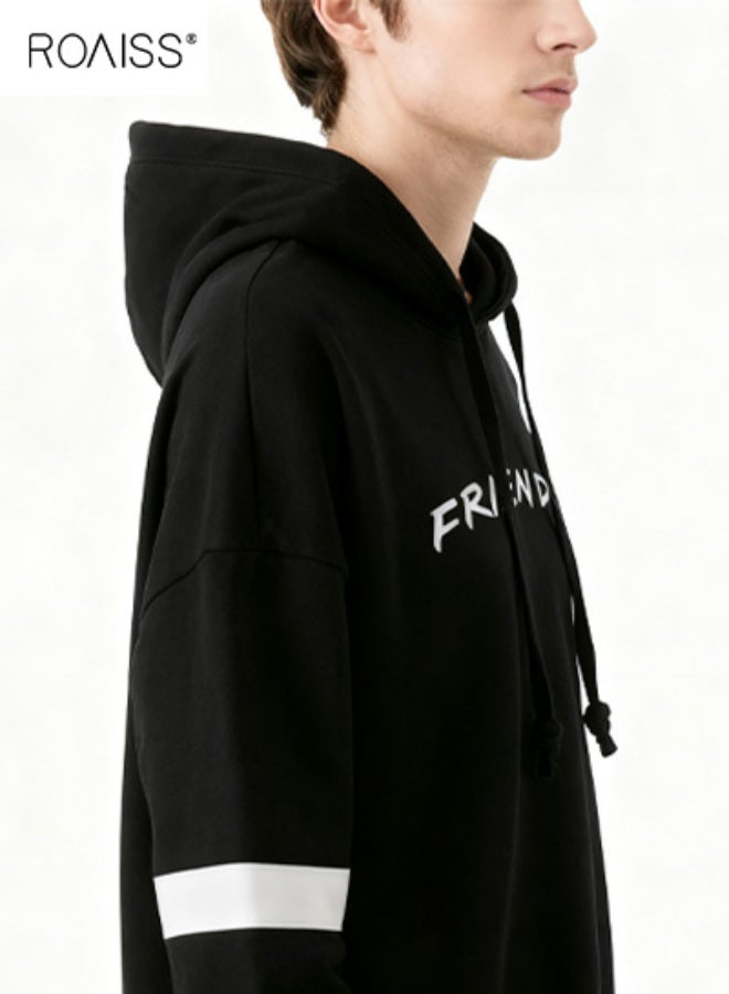 roaiss Mens Funny Quote Graphic Pullover Hoodie Soft Fleece Crewneck Sweatshirt Casual Streetwear Everyday Campus Travel Workout Lounge Comfort Fit Versatile Layer Fall Winter Essential - Image 5