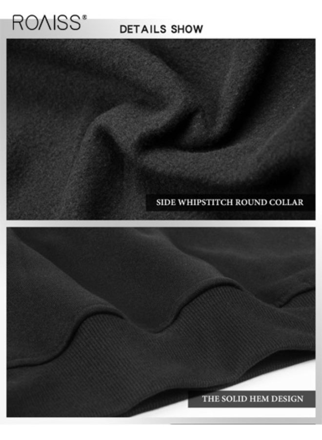 roaiss Mens Funny Quote Graphic Pullover Hoodie Soft Fleece Crewneck Sweatshirt Casual Streetwear Everyday Campus Travel Workout Lounge Comfort Fit Versatile Layer Fall Winter Essential - Image 4