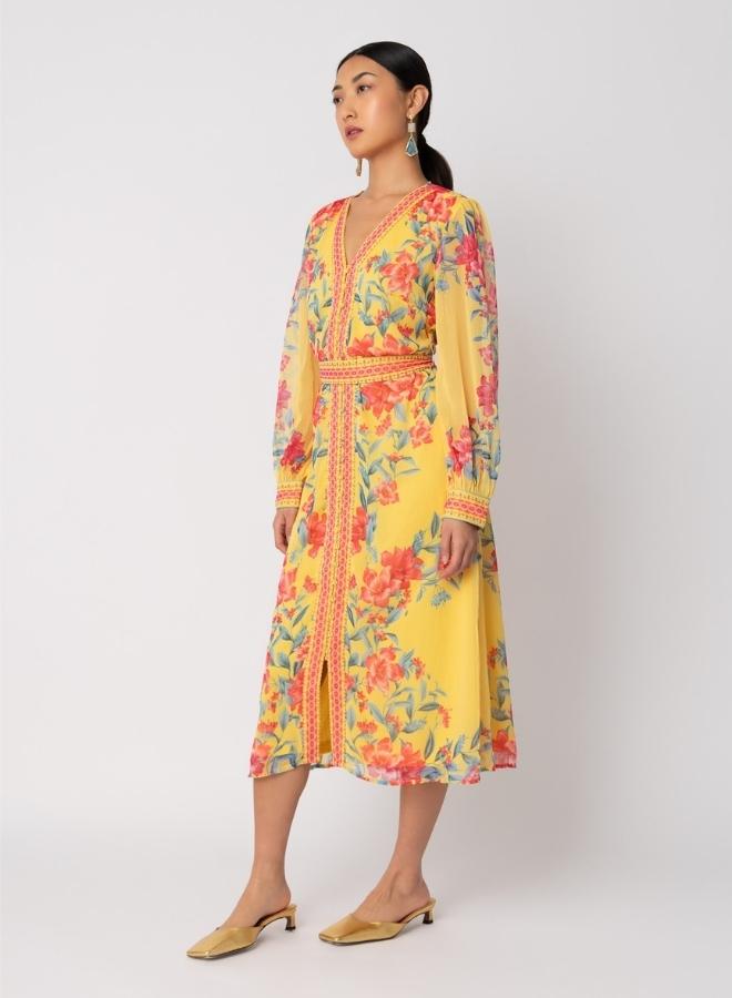 Raishma Naomi Yellow Dress - Image 1
