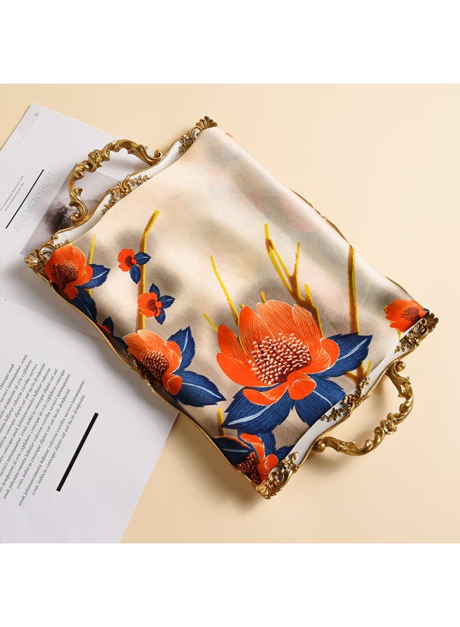 Hang Silk House Hangsi Mansion Silk Scarf Gift Box Set Group Purchase Souvenir Women Practical Mother's Day Gift For Elderly Birthday Gift Buttoned Comb - Image 3