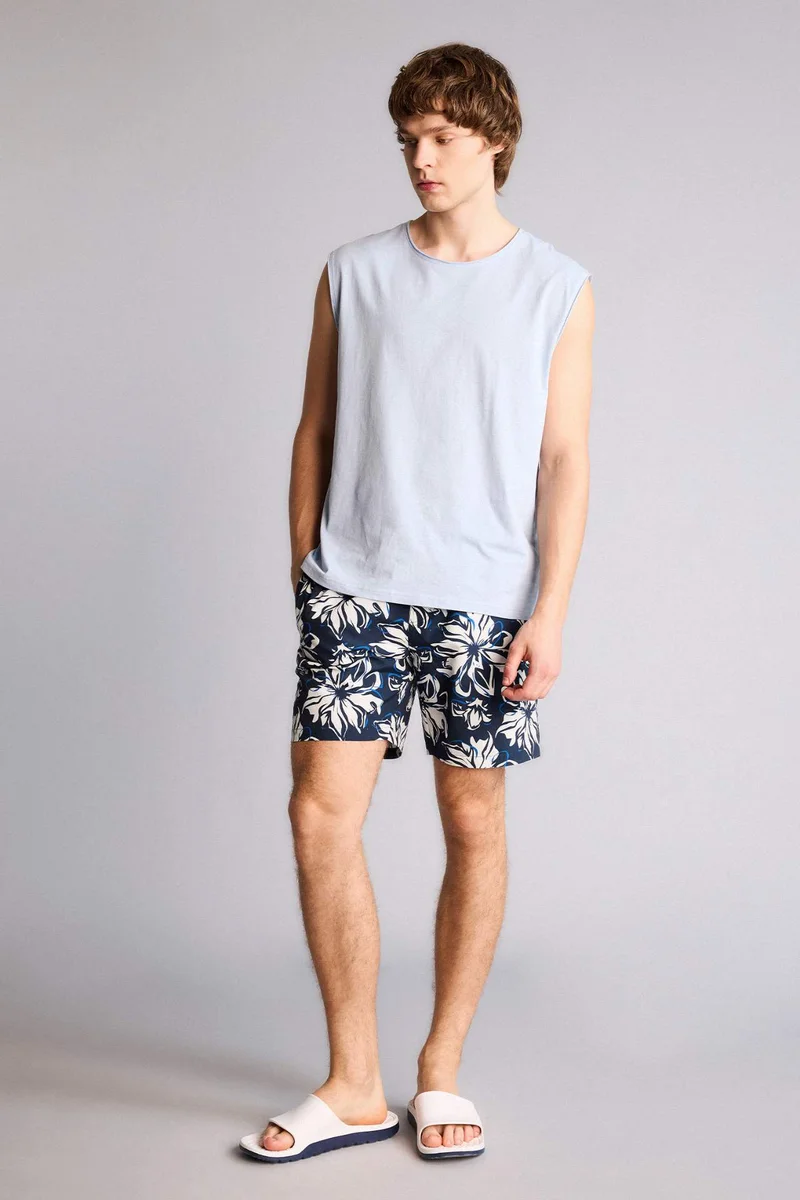 ديفاكتو Printed Swim Shorts