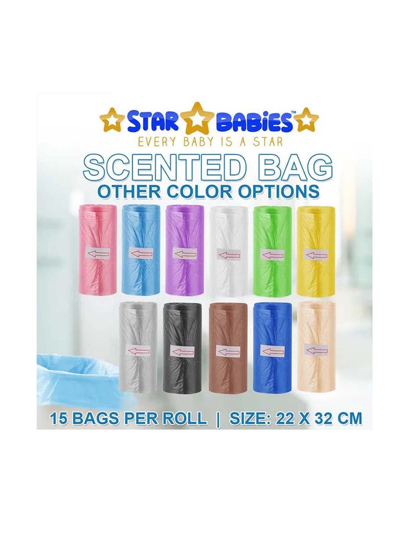 STAR BABiES Star Babies Combo Pack (Disposable Changing mat 12pcs, Scented Bag 5pcs (75bags) with  Disposable Breast Pad 5pcs) - White  - Image 4