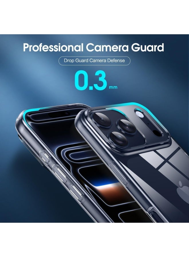 Case Compatible with iPhone 17 Pro Max Case Crystal Clear Soft TPU Gel Case Flexible Silicone Anti-Scratch Transparent TPU Cover - Clear - Image 2