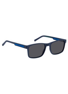 TOMMY HILFIGER Men's UV Protection Rectangular Shape  Sunglasses TH 2089/S GREY 41 - Lens Size: 40.5 Mm - Mtt Blue M  - Image 2