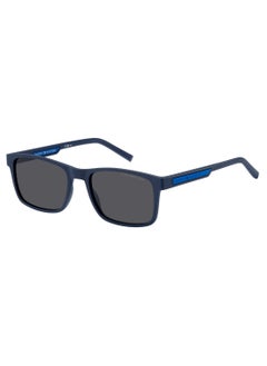 TOMMY HILFIGER Men's UV Protection Rectangular Shape  Sunglasses TH 2089/S GREY 41 - Lens Size: 40.5 Mm - Mtt Blue M  - Image 1