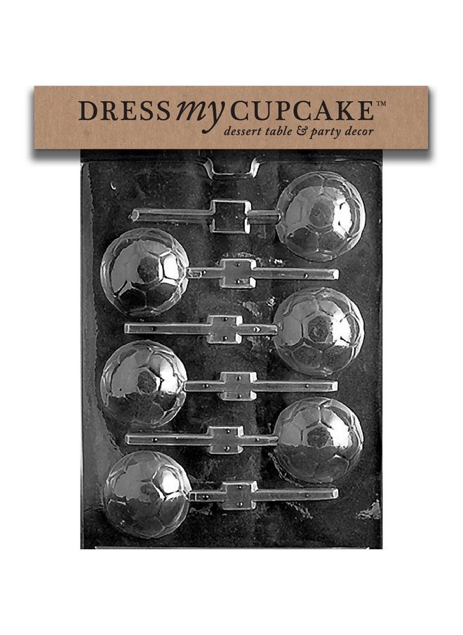 Dress My Cupcake Chocolate Candy Mold, Soccer Ball Lollipop 